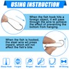 Weedless Wacky Rig Hooks Bass Fishing Hooks Kit, 50pcs Carbon