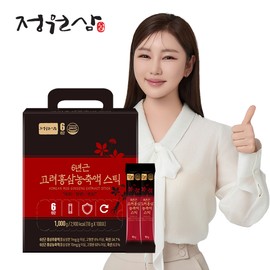garden ginseng [Jeongwon Ginseng] 6-year-old Korean red ginseng concentrate sticks, 100 packets, 1 unit / [정원삼] 6년근 고려홍삼 농축액 스틱 100포, 1개