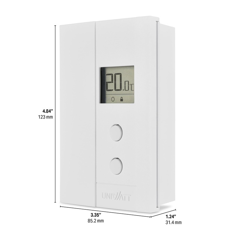 Uniwatt by Stelpro Non-Programmable Electronic Thermostat for Baseboards and Convectors,
