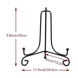 Caballetes para Exhibición, Estante De ExhibicióN De Fotos De 10 Pulgadas Caballete De Metal Soporte De ExhibicióN De Mesa CláSico para Libros De Cocina Fotos Platos Decorativos Cuenco