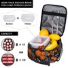 Basketball Lunch Bag Portable Basketball Lunch Box Reusable Lunch Tote
