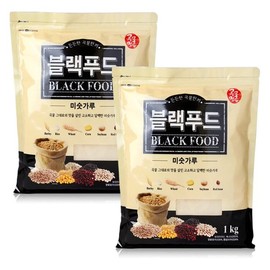 곡물명가 블랙푸드 미숫가루 1kg x2개간식 식사대용 Grain Specialty Black Food Misutgaru 1kg x2 Snack Meal Replacement