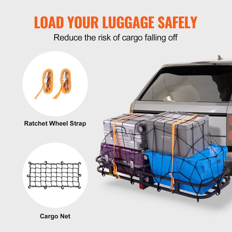 VEVOR 53 x 19 5 in Hitch Cargo Carrier, 500lb