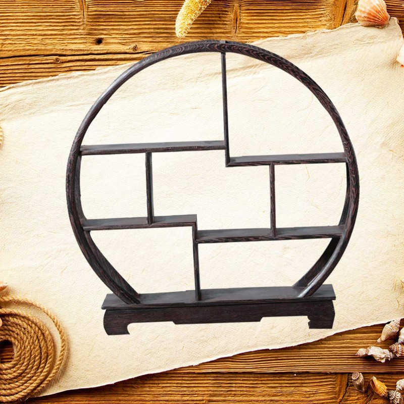 SUPVOX Chinese Wooden Display Stand Solid Wood Assemble Display Rack