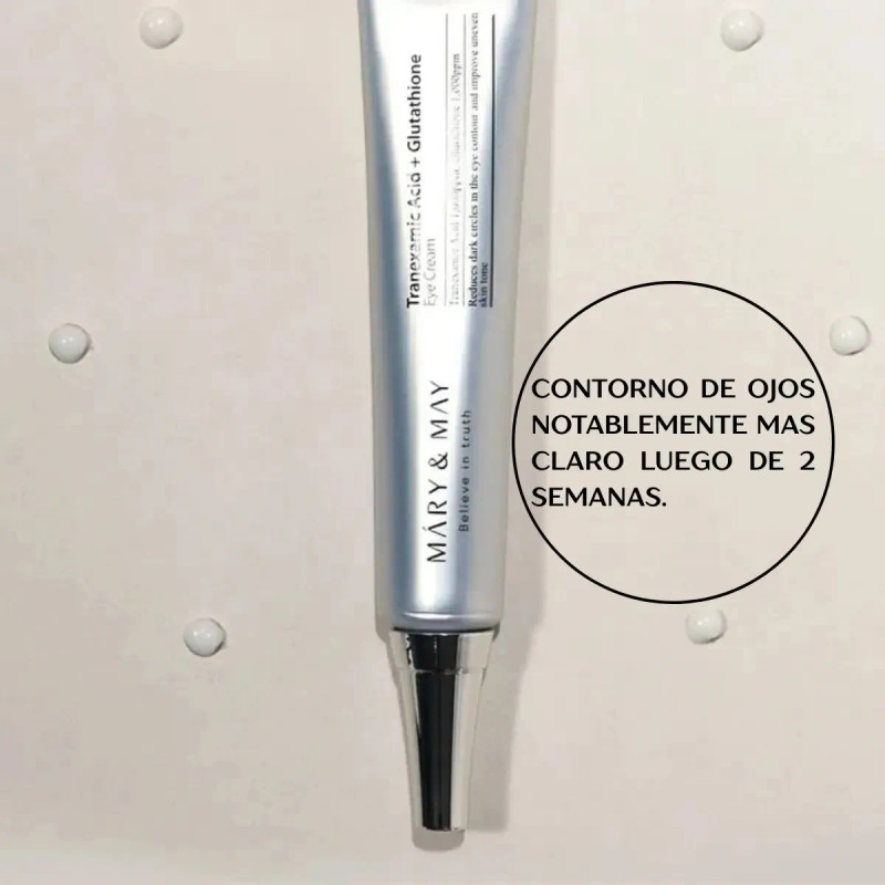 Máry & May Crema Contorno De Ojos Tranexamic Acid+glutathion