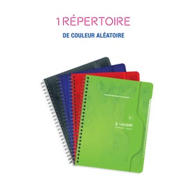 Clairefontaine - Ref 257C - Calligraphe Wire bound Notebooks (90 Sheets) - 11 x 17cm, Squared Ruling, 70gsm Superfine Vellum Paper - Assorted Colours (Pack of 10)