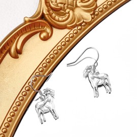 Goat Gift For Women 925 Sterling Silver Goat Earrings Dangle Cute Animal Earrings Goats Jewelry For Female Men Goat Gifts For Goat Lovers