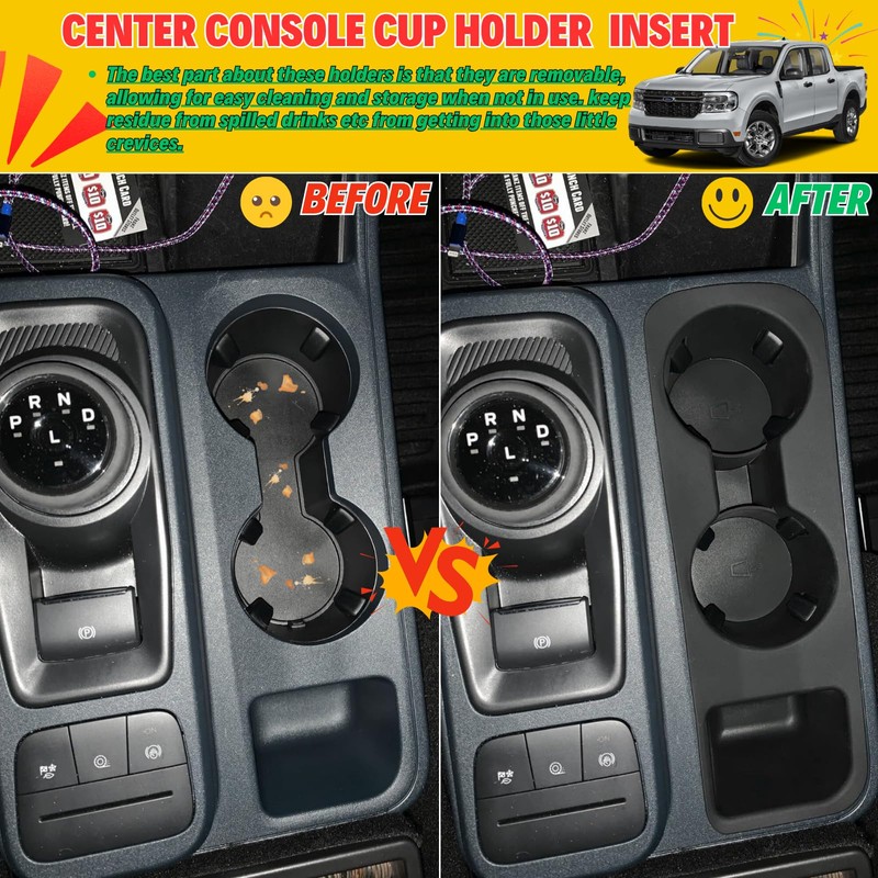 2PCS Silicone Cup Holder Insert Liner for 2025 2024 2023