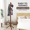 WANGMUXIA Coat Rack, Freestanding Coat Rack with 8 Hooks and