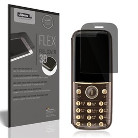 dipos FLEX Privacy Privacy Film Matt Suitable for Cellecor R1 Protective Film with 100% Display Cover, Fingerprint Compatible, Case-Friendly, Full Cover, Privacy Screen Filter 2way