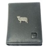 Aries The Ram Bifold Card Holder Leather Black Wallet RFID