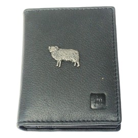 Aries The Ram Bifold Card Holder Leather Black Wallet RFID Safe 11
