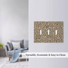 Nadoabtm Decorative Switch Plates Animal Print Leopard Print Yellow 3