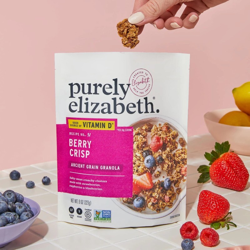 Purely Elizabeth, Ancient Grain Granola with Vitamin D, (8oz Bag),