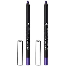 Manhattan X-Act Eyeliner Pen – Lila Eyelinerstift für den perfekten Lidstrich – Waterproof – Farbe Purplelicious 64P – 1 x 1g (Packung mit 2)