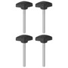sourcing map 4pcs Tee Wing Knobs Thumb Screws M6 x