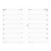 2026 Year Mini 6-Hole Size Weekly Diary, 2-Week Spread System
