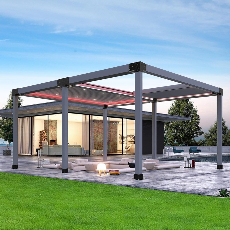 Eapele Pergola Kits with 3-Way & 4-Way Corner Brackets for