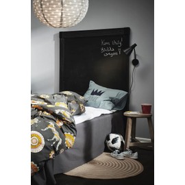 Jotex Colour Bed Skirt - 100% High-Quality Organic Cotton Bed Skirt, Height 45 cm - Dark Grey, 90 x 200 cm