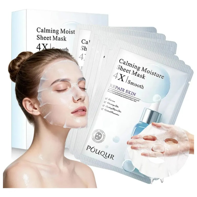 Kit 10 Mascarillas Coreanas Faciales Centella Ácido Salicílico Anti Acné