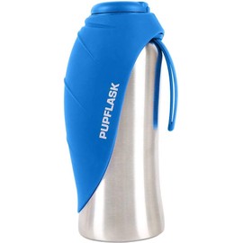 PupFlask Large Dog Water Bottle | 27 or 40 OZ Stainless Steel | Convenient Dog Drink Dispenser | Puppy Travel Water Bowl | Portable Pet Hydration Bottle | Leak Proof | Perfect Size for All Breeds