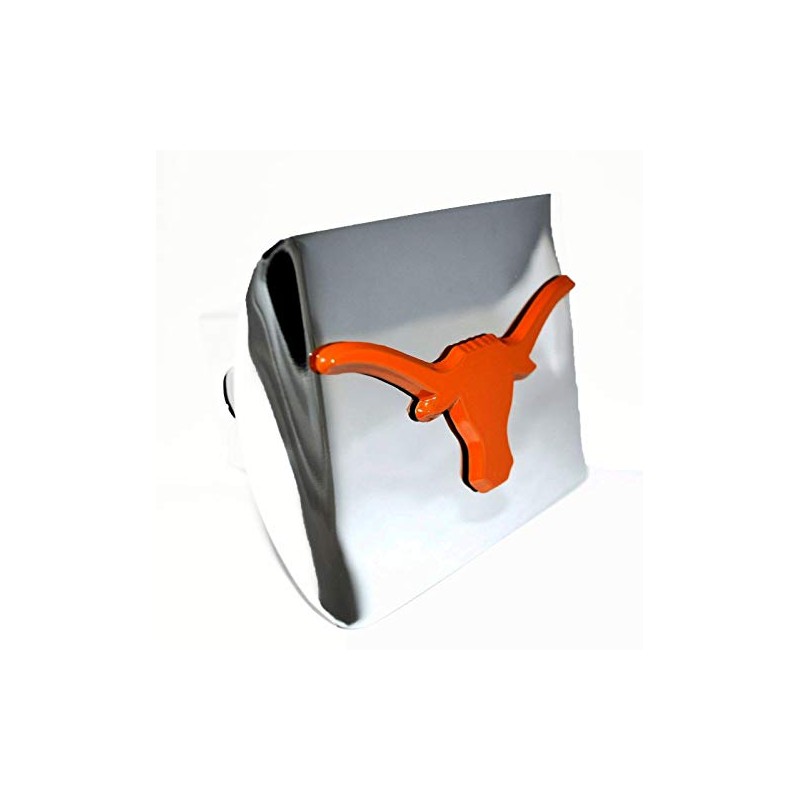Texas Longhorns Orange Emblem on Chrome Metal Hitch Cover