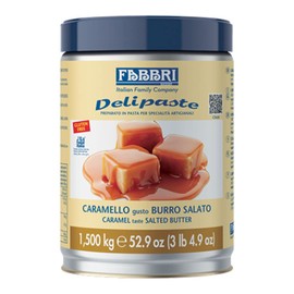 Fabbri Delipaste Salted Caramel, Flavoring Compound for Gelato, Ice Cream, Soft Serve, Pastry and Confectionary - 1 Tin of 3.3 lb