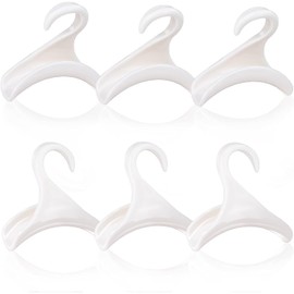 6PCS Purse Handbag Hanger Hooks for Closet, Handbag Organizer Purse Hooks, LIOUCBD Bag Rack Holder Storage for Hanging Tote Bag Backpacks Satchels Crossovers Scarf Belt and Tie (White)