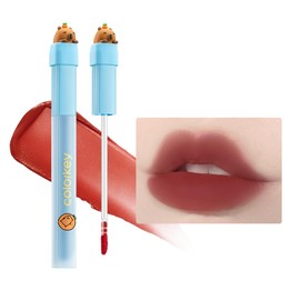 COLORKEY Capybara Airy Lip Lacquer, Matte Velvet Lipstick, Non-Sticky Long-Lasting, Waterproof Low Saturation Foggy Finish (R608)