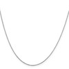 JewelryWeb 10k Solid White Gold .6mm Sparkle Cut Cable Chain