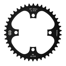 KMC Unisex - Adult Chainring for E-Bike 42 Teeth, Black Anodised 1/2 x 1/8, SB Packaging
