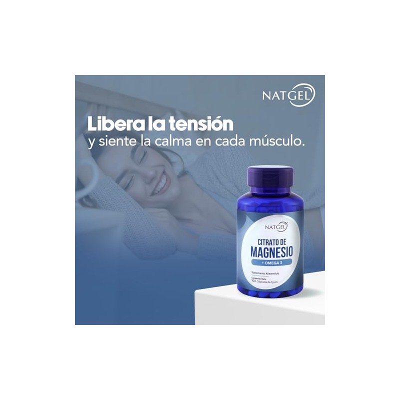 Citrato de Magnesio 1,000 Mg con Omega 3