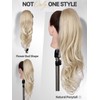 WIGER Ombre Blonde Ponytail Extension 26 Inch Drawstring Ponytail Extension