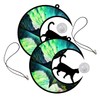 Zerodeko 2Pcs Cat Moon Acrylic Wall Decoration Creative Hanging Ornament