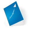 itenga Homework Book Paper Plane Blue DIN A5 96 Pages