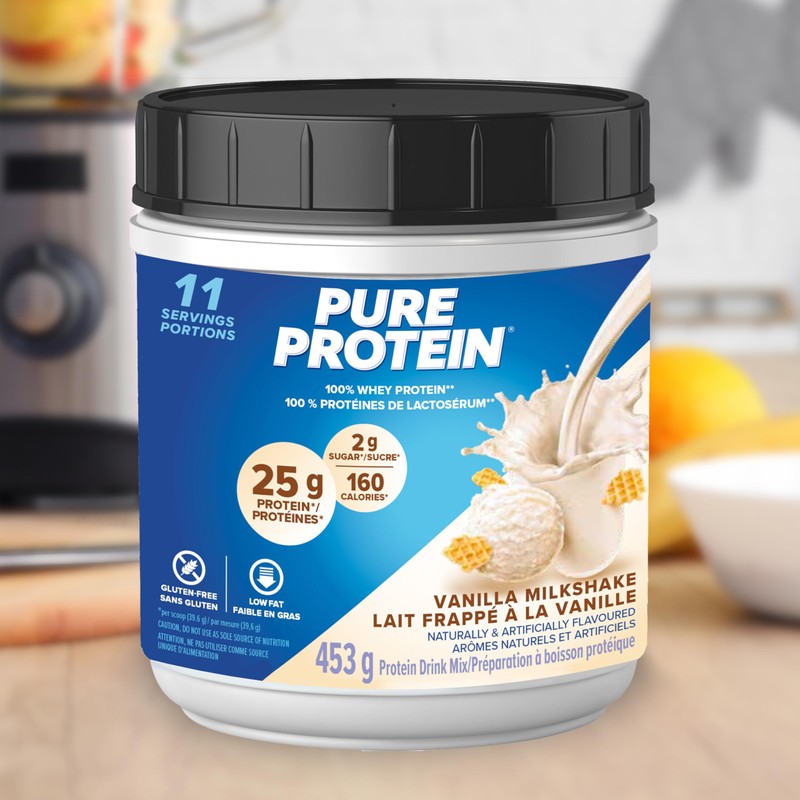 Pure Protein Whey Protein Powder - High Protein (25 g/scoop),