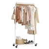 Sakugi Clothes Rack - Clothing Rack with Storage Mesh Shelf