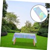 DOITOOL 4pcs Iridescent Plastic Tablecloths Holographic Foil Rectangle Covers Easy