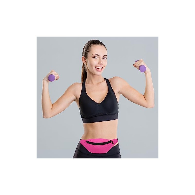 PATIKIL 80s Riñonera para Mujer, 2 Paquete Ajustable Riñonera Bolso