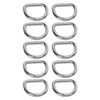10 PCS 316 Stainless Steel D Ring Seamless Welded Hardware