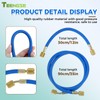 TEENGSE R134A Refrigerator Freon Recharge Hose Kit with Can Taps,