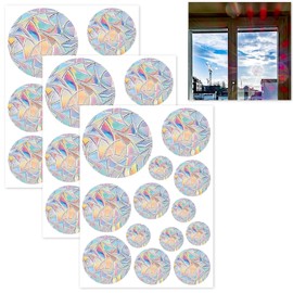 Bangbobi Window Stickers, Sun Catcher Window & Bird Protection Window Stickers - Window Decoration with Rainbow Foil, Decorative Window
