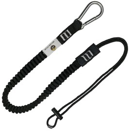 Tool Lanyard, Shock Absorbing Lanyard with Steel Self-Locking Carabiner and Adjustable Loop, 15lb Weight Capacity (1)