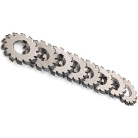 Involute Gear Milling Cutter, 8Pcs Involute Gear Milling Cutter Set, High Speed Steel Cutting Tools 14.5 55mm 22mm for, involute gear cutters involute gear cutters 8pcs gear cutter