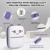 Bakoor Sticker Printer, Thermal Bluetooth Inkless Printer with 10 Rolls