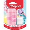 Maped Connect Duo Pastel Pencil Sharpener and Eraser (Assorted Colours),