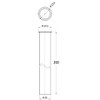 SANEI (サンエイ) Drainage Parts Single Spout Straight Pipe for Metal