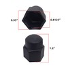 A.A 20 Pack -13/16" Black Nylon Lug Nut Cover Cap