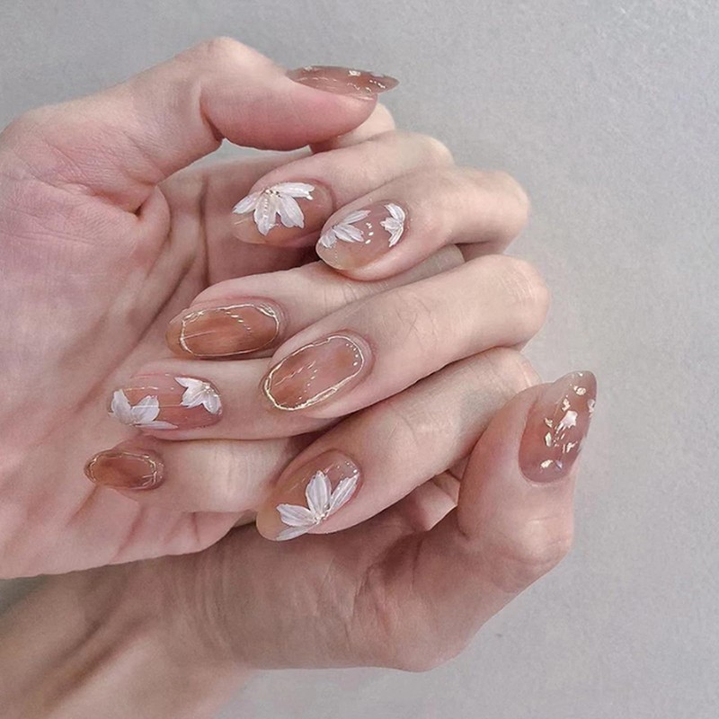 HAPVITAL 24 Pcs Popular Nail Tip, Nail Tip, Handmade Nail