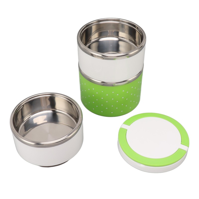 Stackable Stainless Steel Thermal Lunch Container Leakage Proof Retain Freshness